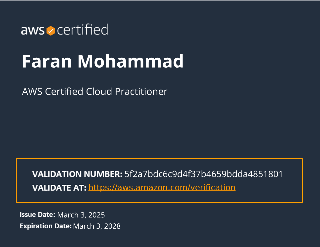 Certified Cloud Practitioner